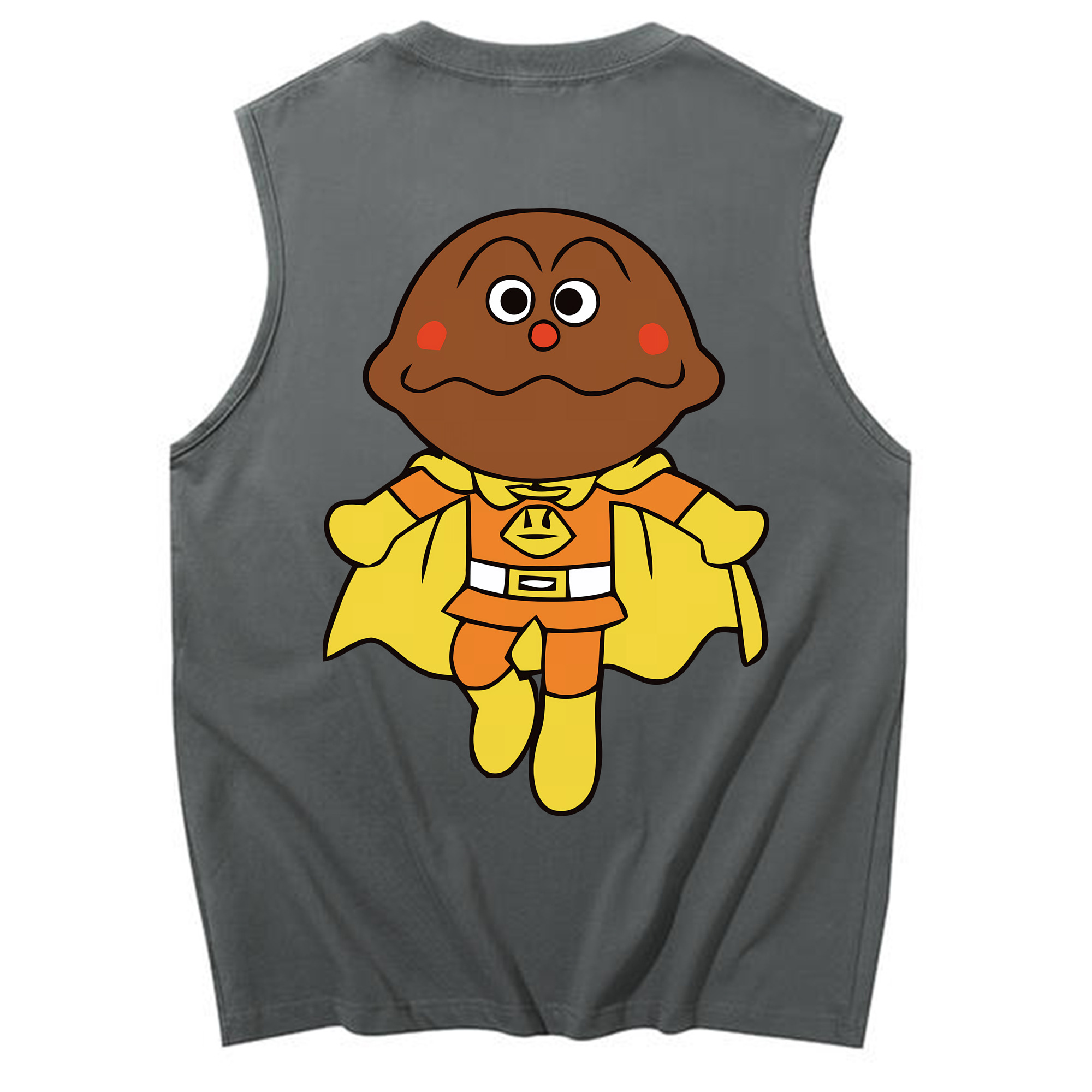 （画像用） アンパンマン Anpanman コットン100％タンクトップ（背面プリント）